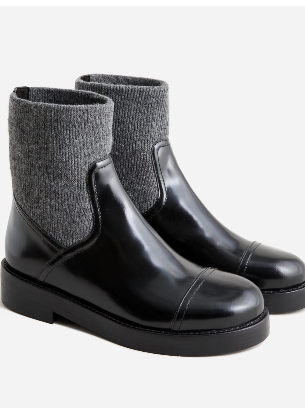 j.Crew Rib-cuff boots in Italian leather NEW